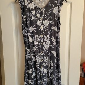 Loft size 8 petite slate floral dress
